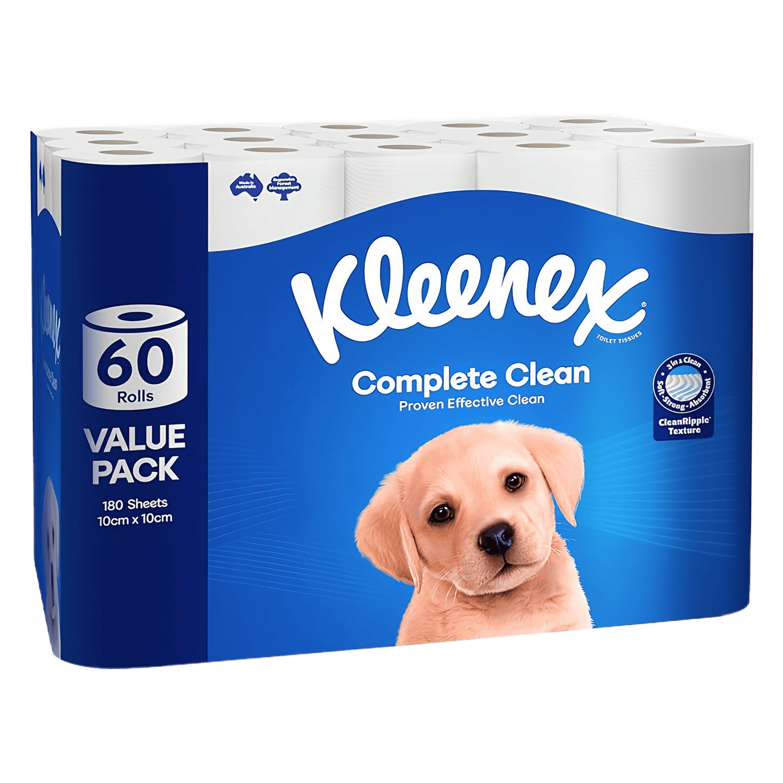 999bf752-cbc5-432b-b7ae-40757aea3ae2 Kleenex Complete Clean Toilet Paper 60 Count (1x60 Rolls) - Packaging May Vary - Image 1