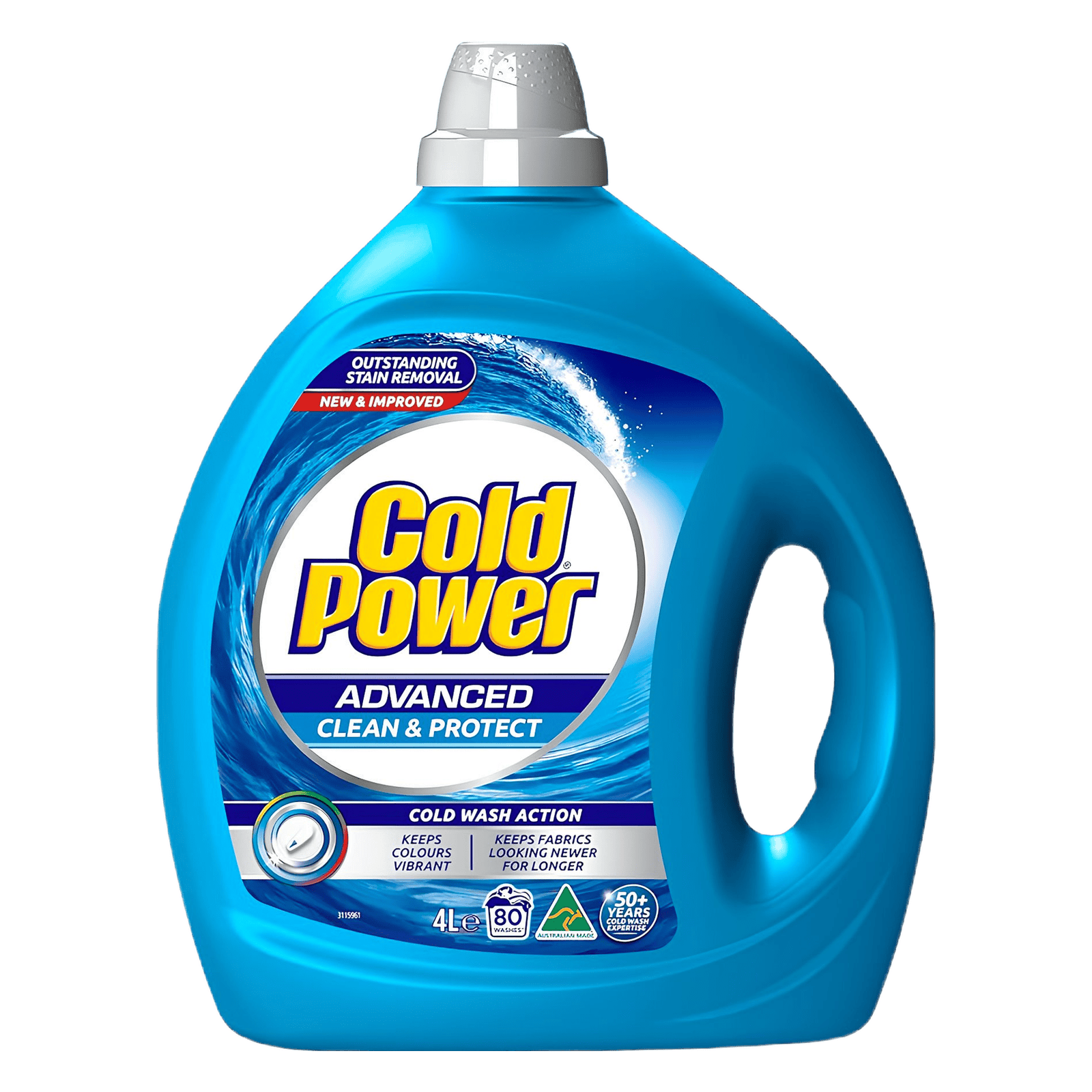 aa2a06bf-738e-4d4e-b0d2-e3cf77b4d3d7 Cold Power Advanced Clean Front + Top Loader Laundry Washing Liquid 4 Liter - Image 1