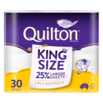 Quilton 3-Ply King Size Toilet Tissue 30 pack